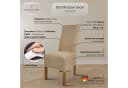 Scheffler Home Stuhlhusse Leon Beige Premium-Microfaser Wildleder-Optik Bild 3