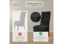 Scheffler Home Stuhlhusse Puma Lang Schwarz Samt-Optik Elastisch Bild 4