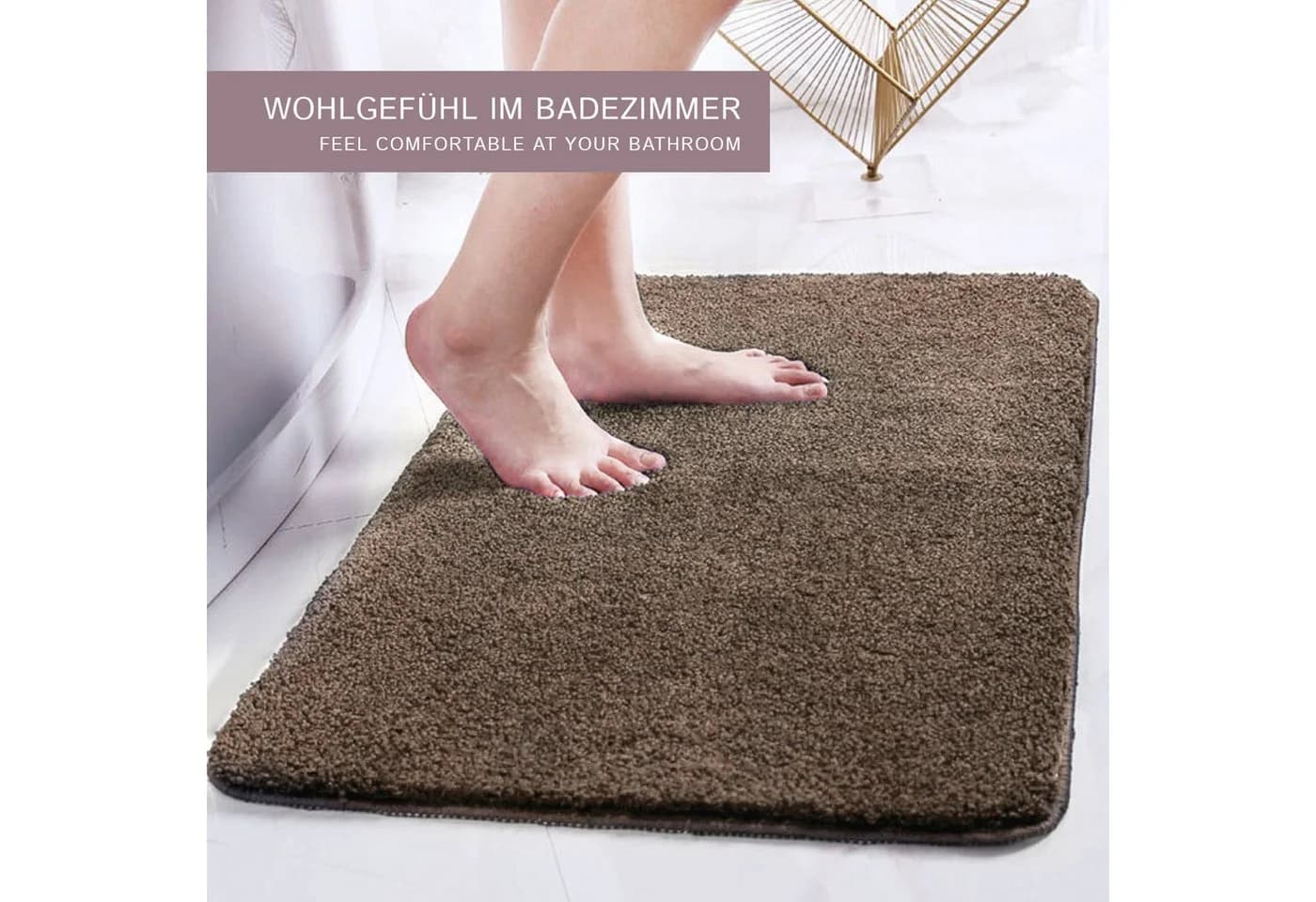 SCHEFFLER Home Badematte Tom Braun Polyester Rutschfest
