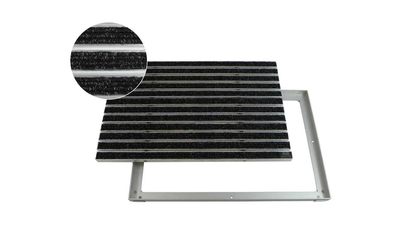 Emco Fußmatte DIPLOMAT mit Aluminiumrahmen Anthrazit