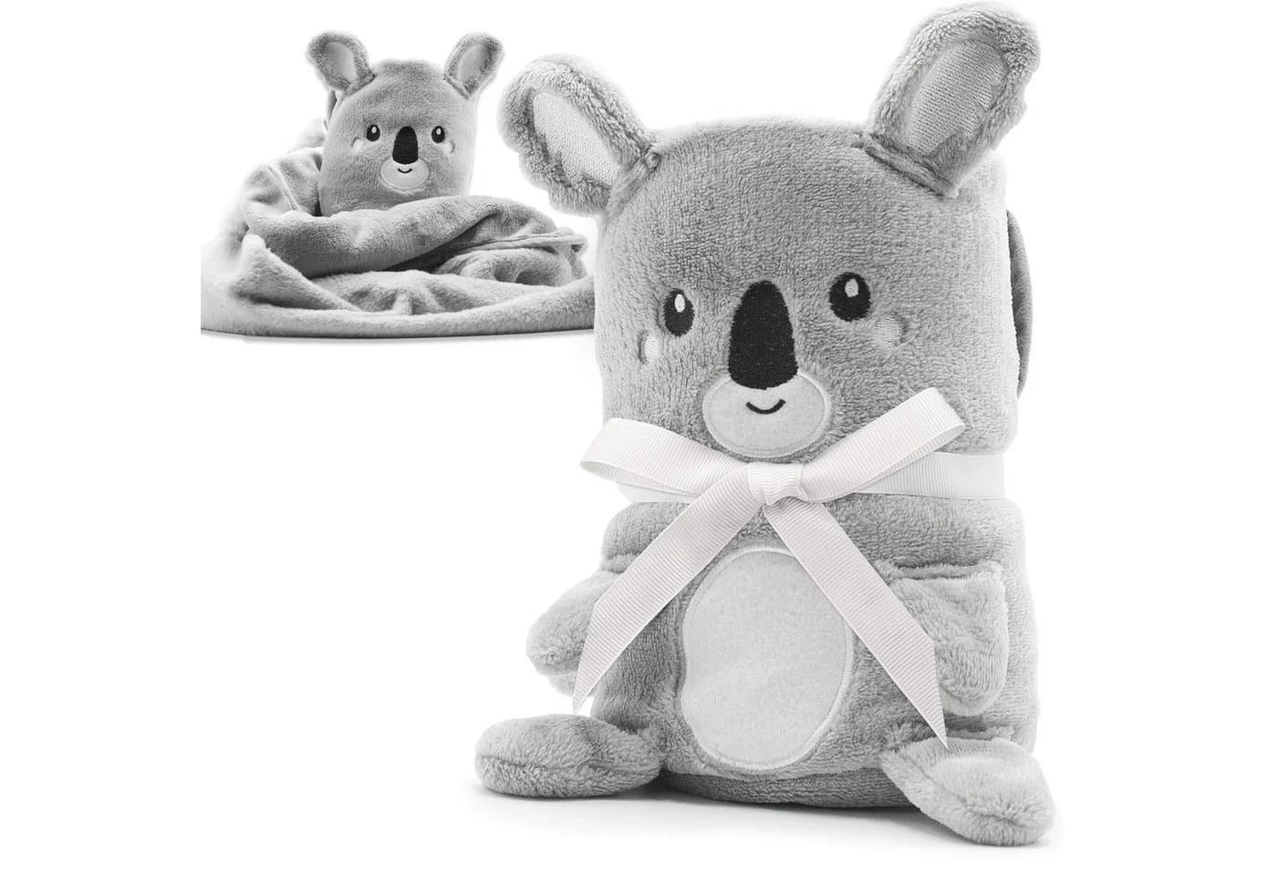 Babykajo 2in1 Kuscheldecke Babydecke zum Kuscheltier Polyester