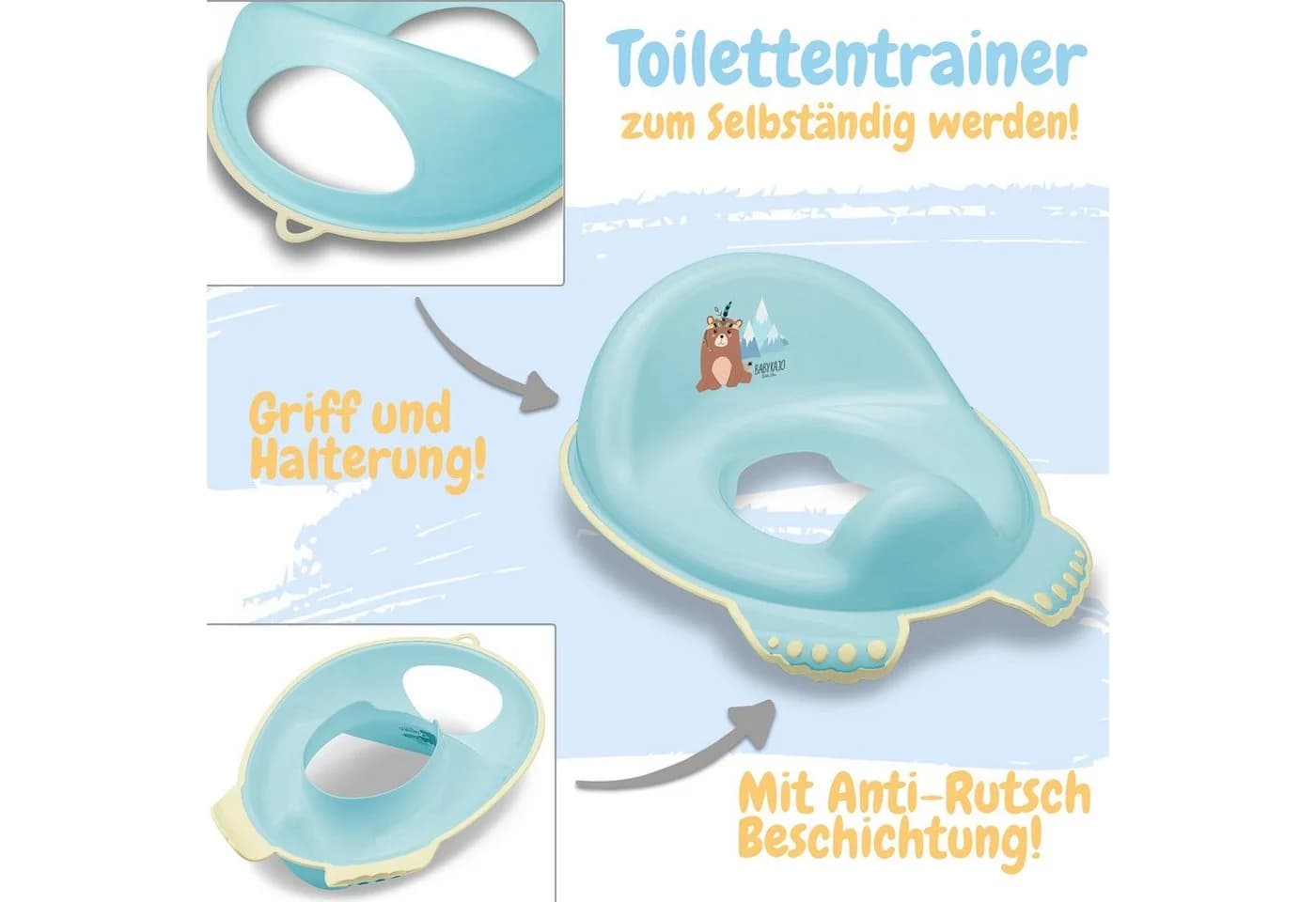 Babykajo Töpfchen Set 3-tlg. Blau BPA-frei TÜV geprüft - Bild 4