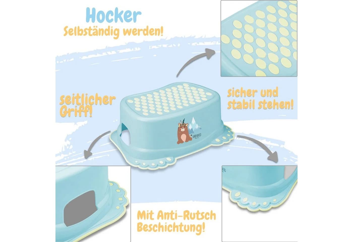 Babykajo Töpfchen Set 3-tlg. Blau BPA-frei TÜV geprüft - Bild 5