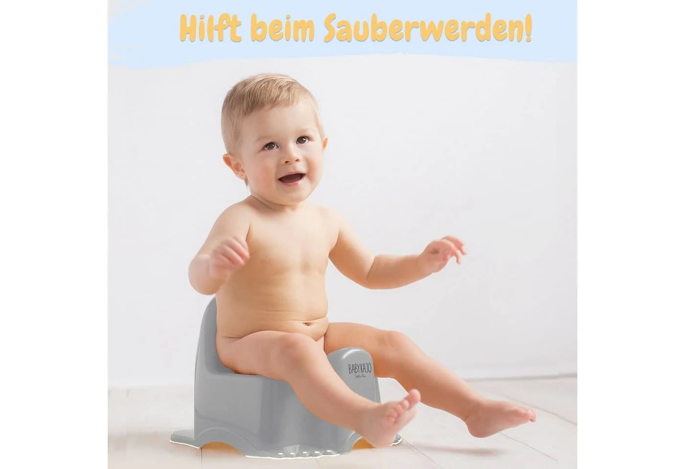 Babykajo Töpfchen Grau BPA-frei mit Griff - Bild 5
