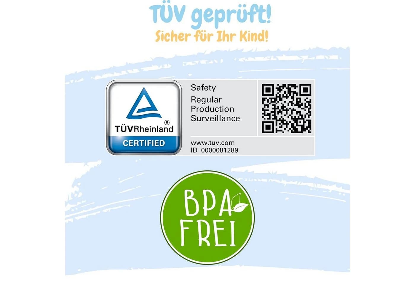 Babykajo Töpfchen Blau BPA-frei mit Griff & Anti-Rutsch-Füßchen