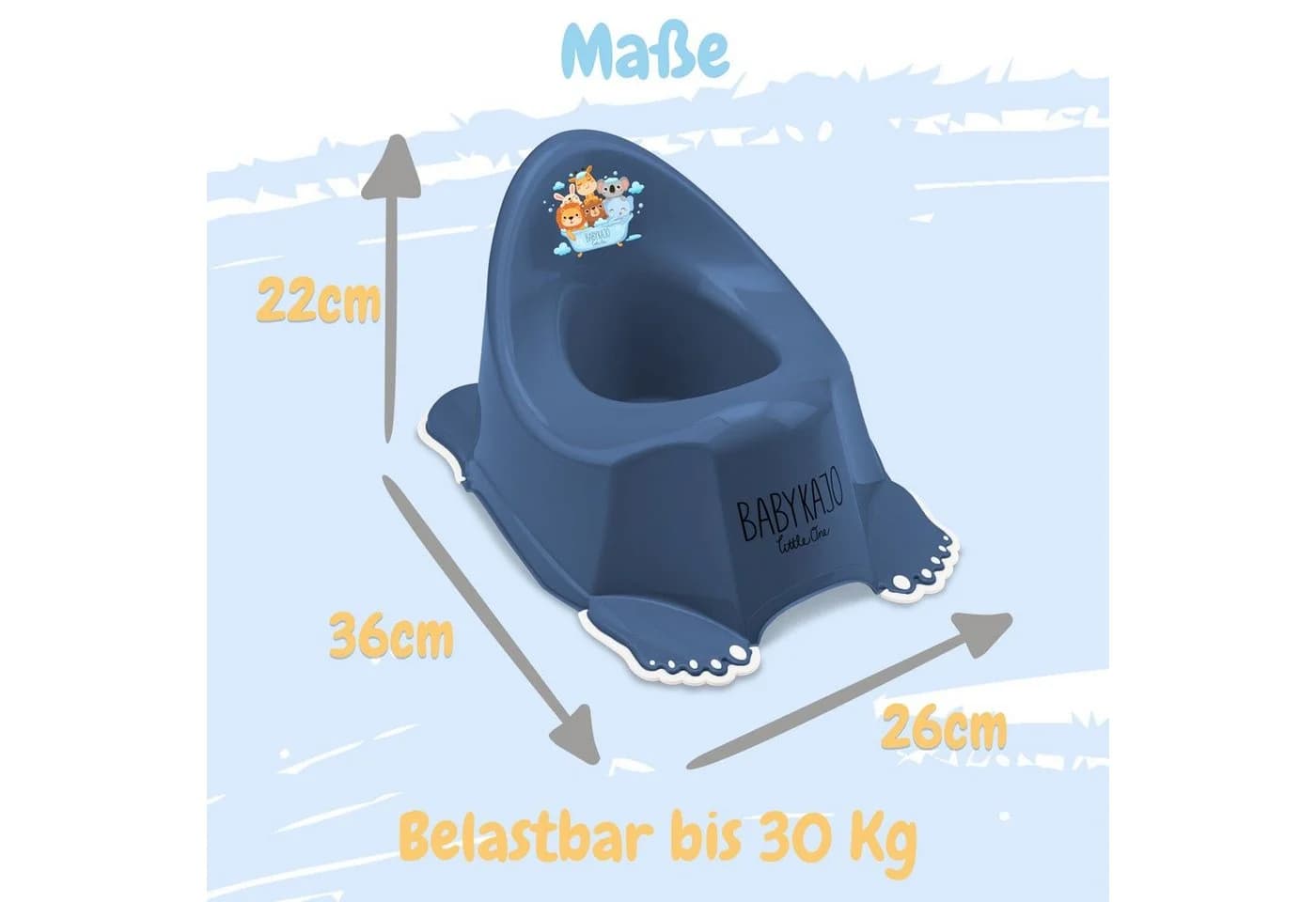 Babykajo Töpfchen Blau BPA-frei mit Griff - Bild 3