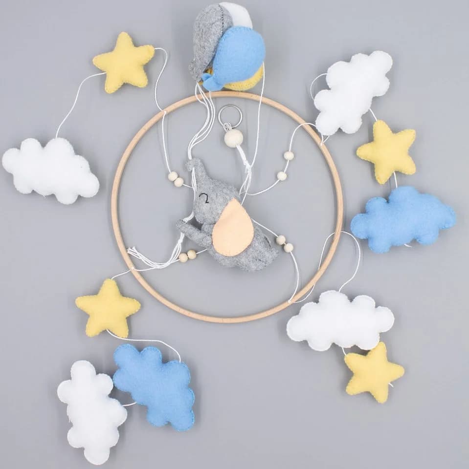 Babykajo Mobile 1-tlg. mit süßen Tierchen Designs Bunt - Bild 5