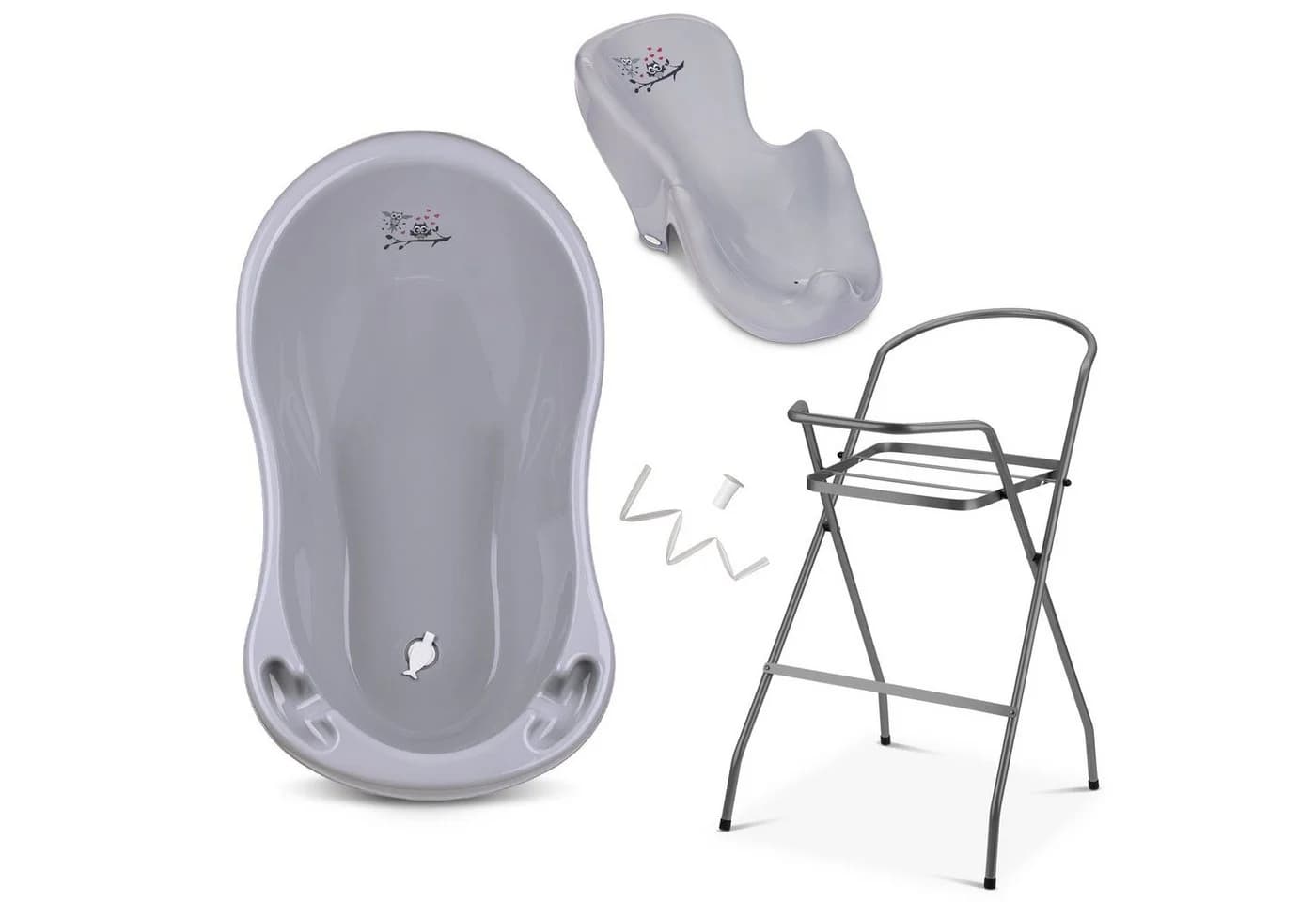 Babykajo Babybadewanne, Set 4-tlg. Baby Wanne mit Ständer, Wannensitz, Schlauch - TÜV Rheinland geprüft - Bild 2