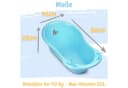 Babykajo Babybadewanne BPA-frei TÜV Zertifiziert Bärchen Blau Bild 4