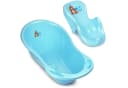 Babykajo Babybadewanne Komplett-Set 2-tlg. Bärchen blau mit Badesitz Bild 2