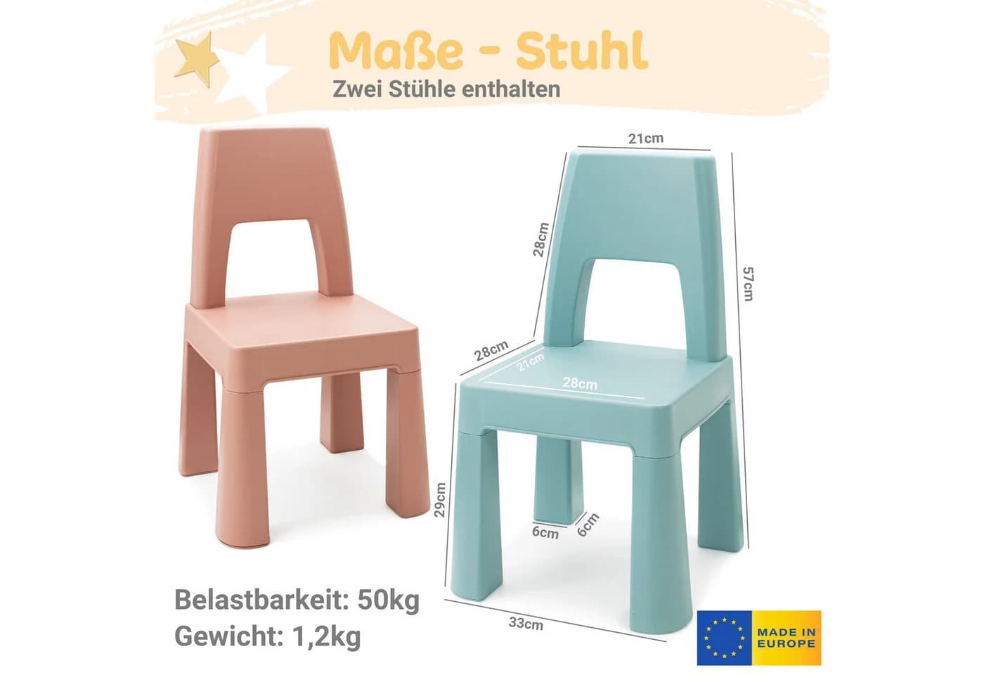 Babykajo Spieltisch Set 3-tlg. Grau/Grün/Rot Kunststoff - Bild 3