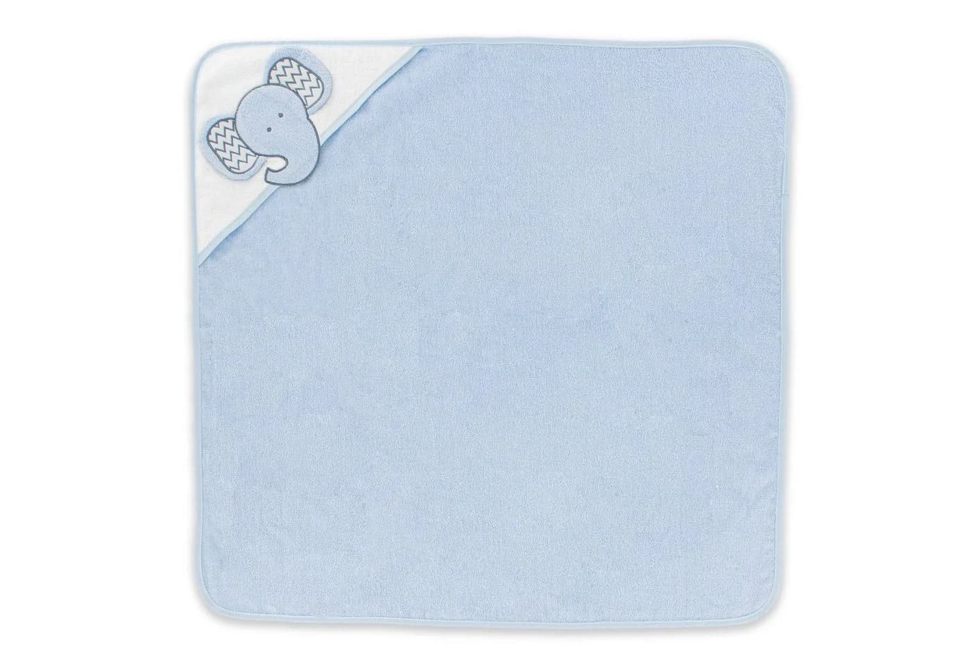 Babykajo Kapuzenhandtuch Frottee Blau mit Tiermuster - Bild 3