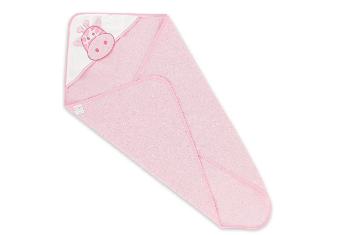 Babykajo Kapuzenhandtuch Rosa Frottee mit Tiermuster - Bild 4