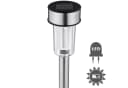 tectake LED Gartenstrahler 24-er Set Solarlampen Edelstahl Kaltweiß Bild 3