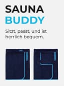 Sowel Saunakilt 100% Bio-Baumwolle mit Reißverschlusstasche Bild 1