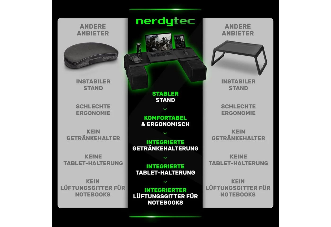 COUCHMASTER CYBOSS Lapdesk Bambus
