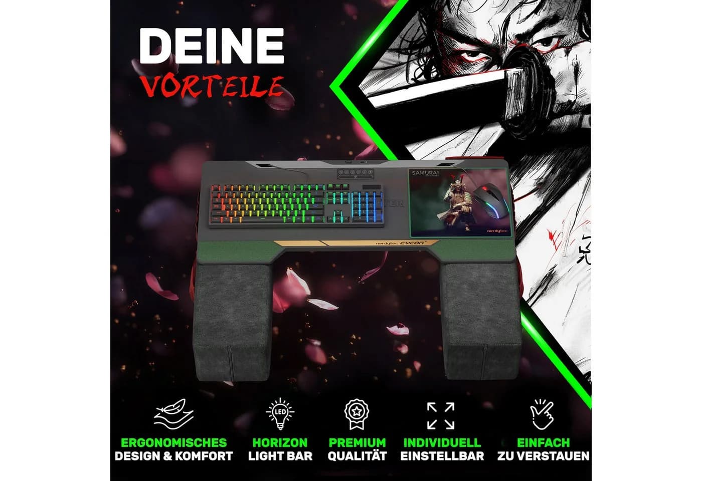 COUCHMASTER CYCON³ Samurai Edition Gaming Lapdesk
