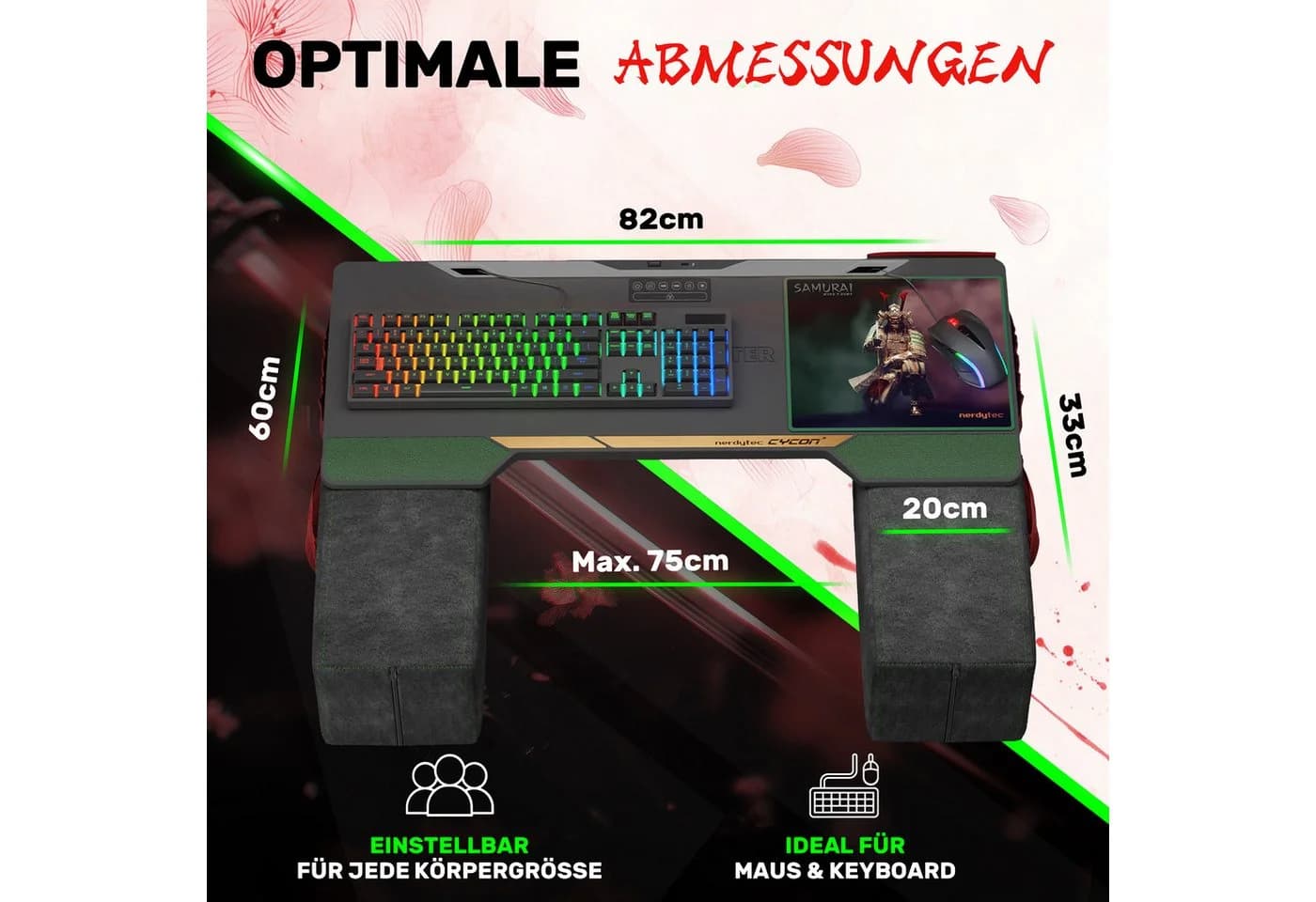 COUCHMASTER CYCON³ Samurai Edition Gaming Lapdesk - Bild 3