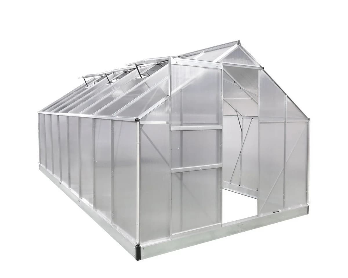 BRAST Gewächshaus Aluminium 490x250x205cm TÜV-geprüft - Bild 2
