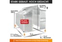 BRAST Gewächshaus ALU mit Fundament rostfrei TÜV geprüft Bild 4