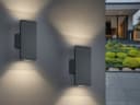 TRIO Leuchten LED Außen-Wandleuchte 2er Set Anthrazit IP54 Bild 1