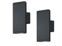 TRIO Leuchten LED Außen-Wandleuchte 2er Set Anthrazit IP54 Bild 2