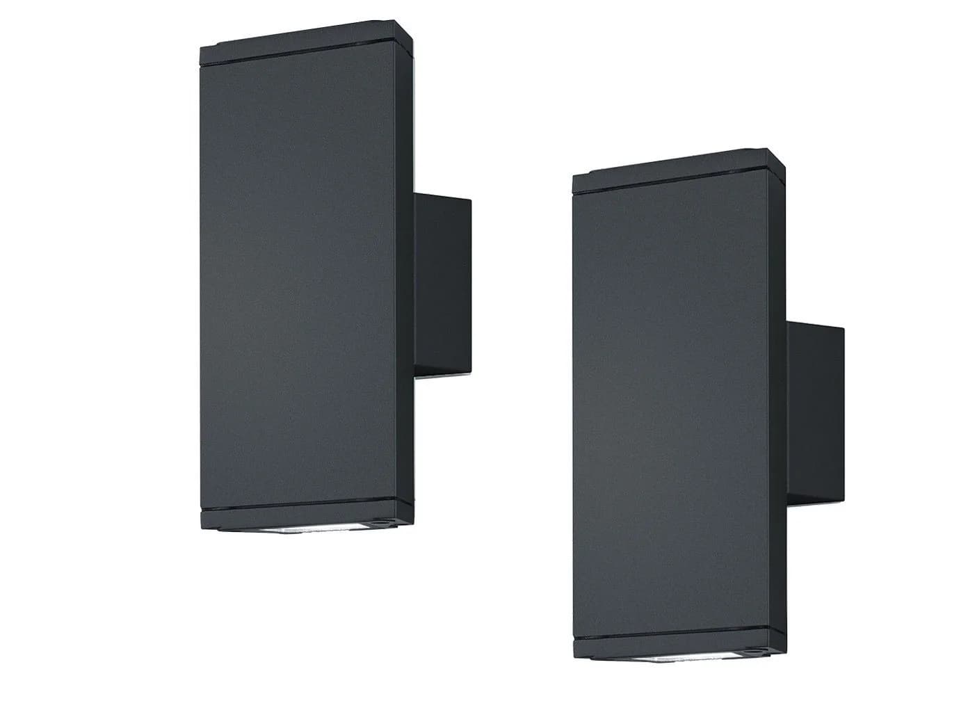TRIO Leuchten LED Außen-Wandleuchte 2er Set Anthrazit IP54 - Bild 2