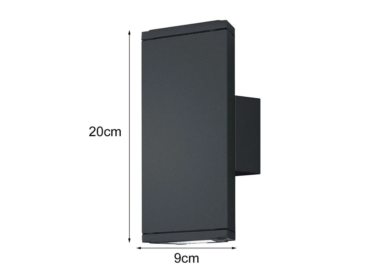TRIO Leuchten LED Außen-Wandleuchte 2er Set Anthrazit IP54 - Bild 4