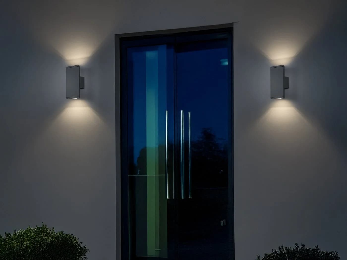 TRIO Leuchten LED Außen-Wandleuchte 2er Set Anthrazit IP54 - Bild 5
