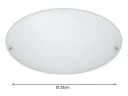 TRIO Leuchten LED Deckenleuchte rund Glas weiß dimmbar Bild 4