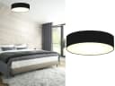 Smartwares LED Deckenleuchte Schwarz Dimmfunktion Stoffschirm Bild 1