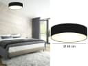 Smartwares LED Deckenleuchte Schwarz Dimmfunktion Stoffschirm Bild 3