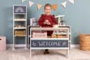 Musterkind Kaufladen Avena 2in1 Spielküche Weiß Grün Natur Bild 5