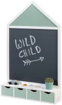 MUSTERKIND Wandtafel Juncus Hausform Weiß/Mint Bild 2