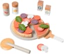 MUSTERKIND® Spiellebensmittel Pizza-Set Bunt Holz Bild 2