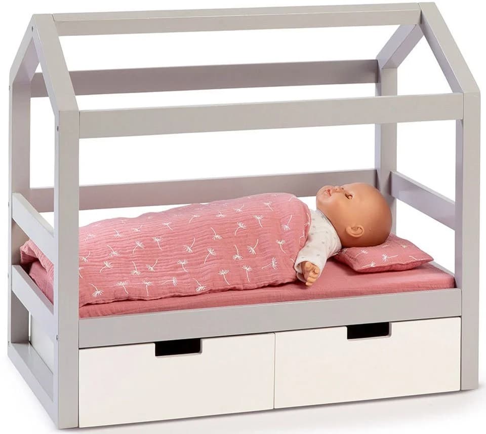MUSTERKIND® Puppenbett Viola, grau/weiß, aus Holz - Bild 2