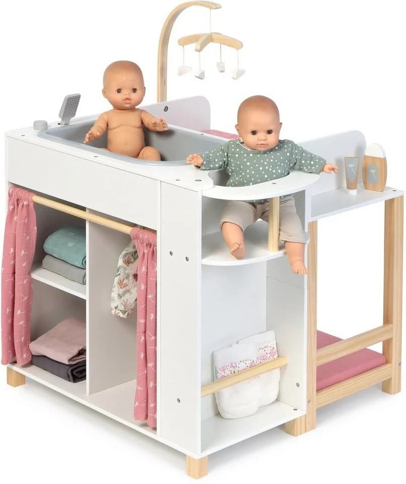 Musterkind Puppenpflegecenter Viola Skandi-Design Weiß/Rosa