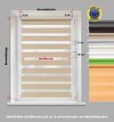 DomDeco Doppelrollo NOA Duo-Rollo Beige Klemmbar Kettenzug Bild 3