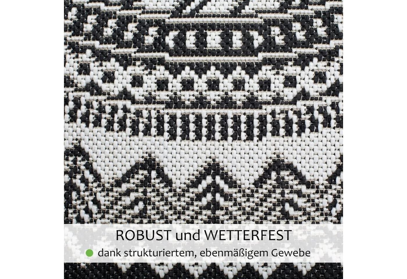 DomDeco Outdoorteppich Rund Finn Kunstfaser - Bild 5