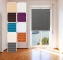 DomDeco Plissee Calura Anthrazit Blickdicht Ohne Bohren Klemmfix Bild 2