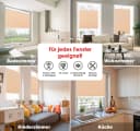 DomDeco Plissee Calura Blickdicht Ohne Bohren Klemmfix Beige Bild 1
