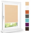 DomDeco Plissee Calura Blickdicht Ohne Bohren Klemmfix Beige Bild 2