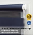 DomDeco Doppelrollo Duo-Rollo Klemm Fix Blau Bild 4