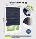 DomDeco Doppelrollo Duo-Rollo Klemm Fix Blau Bild 5