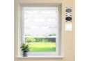 DomDeco Doppelrollo Klemmfix "Wave" Weiss Duo-Rollo ohne Bohren Bild 2