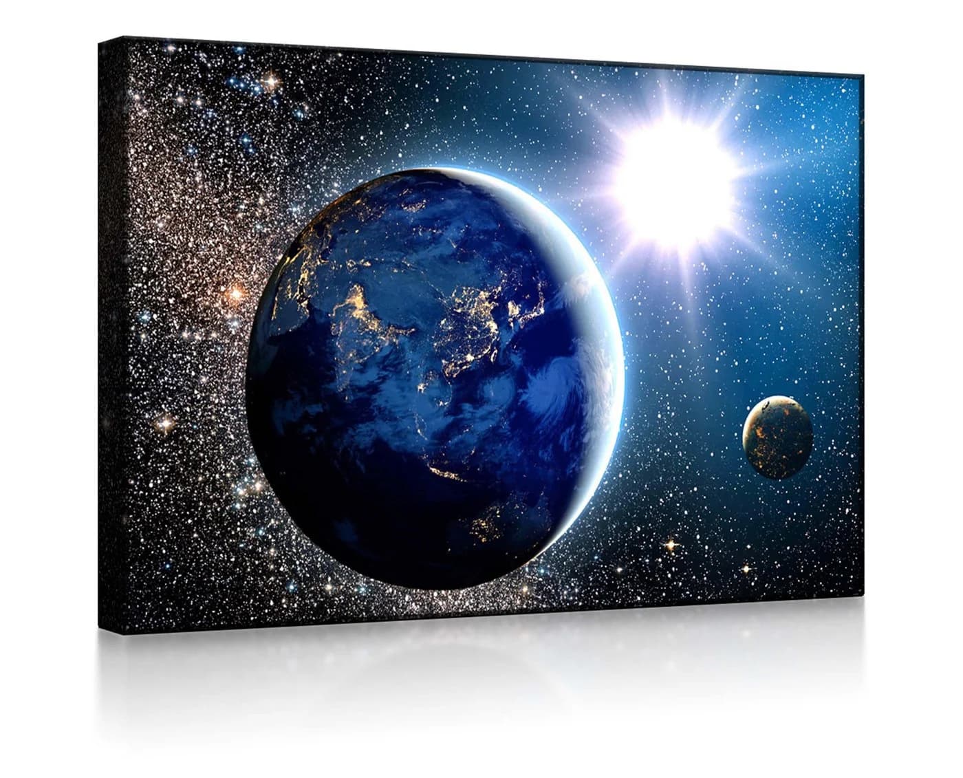lightbox-multicolor LED-Leuchtbild Erde im Weltall Frontlight - Bild 2