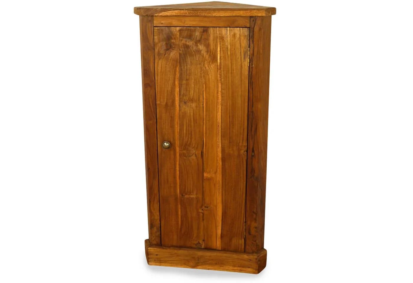 livasia Eckschrank mit 3 Fächern aus massivem Java-Teakholz braun - Bild 2