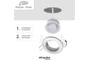 Oktaplex lighting LED Einbaustrahler Sedan Chromoptik 3-Stufen dimmbar warmweiß Bild 3