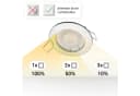 Oktaplex lighting LED Einbaustrahler Sedan Chromoptik 3-Stufen dimmbar warmweiß Bild 4