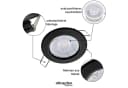 Oktaplex lighting LED Einbaustrahler Sedan Schwarz 3000K Bild 1